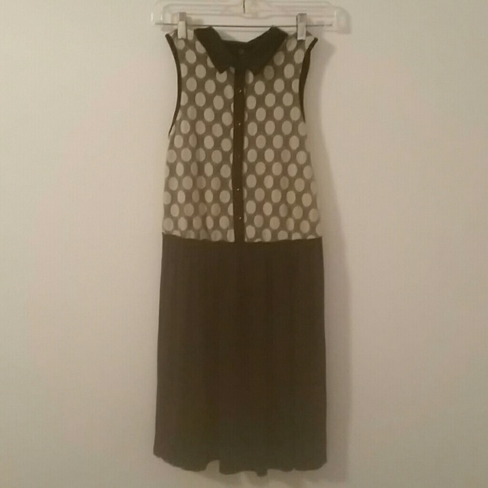 Kensie Polka Dot Lace Sleeveless dress